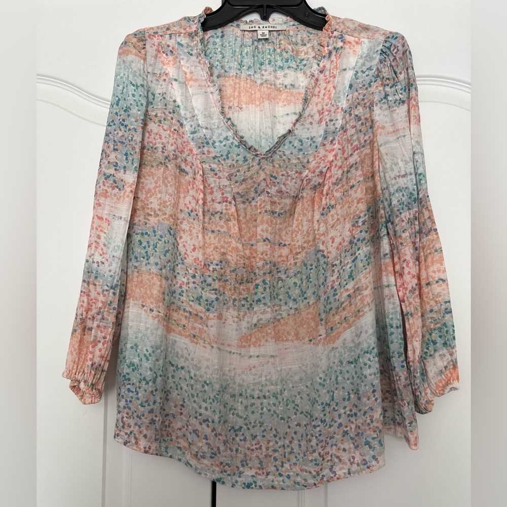 Zac & Rachel Medium Pastel Print Blouse